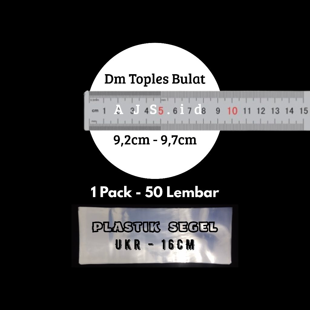 

Plastik Segel Shrink PVC Ukuran 16cm Termurah - Plastik Segel Toples Murah