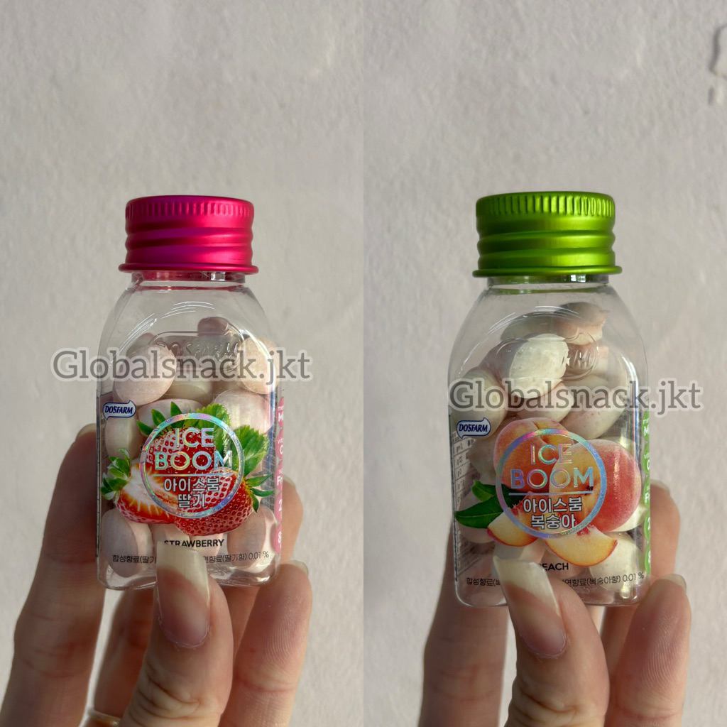 

ICE BOOM MINT CANDY PERMEN PEACH / STRAWBERRY 22g