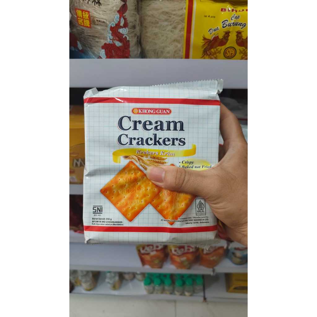 

Khong Guan Cream Crackers BISKUIT KONG GUAN 350 gr