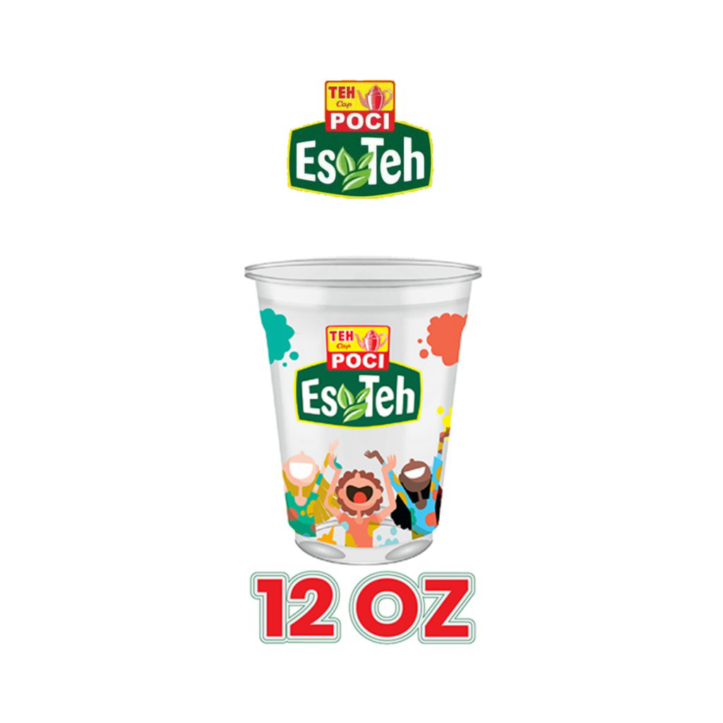 (50 Pcs) Cup Teh Poci Original 12oz