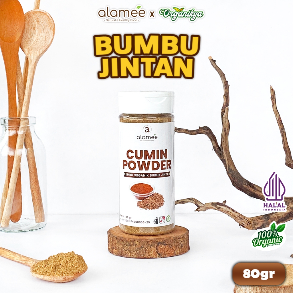 

ALAMEE Bumbu Dapur Jintan Bubuk Cumin Powder Bumbu Dapur Instan Jinten Caraway 80gr organikya