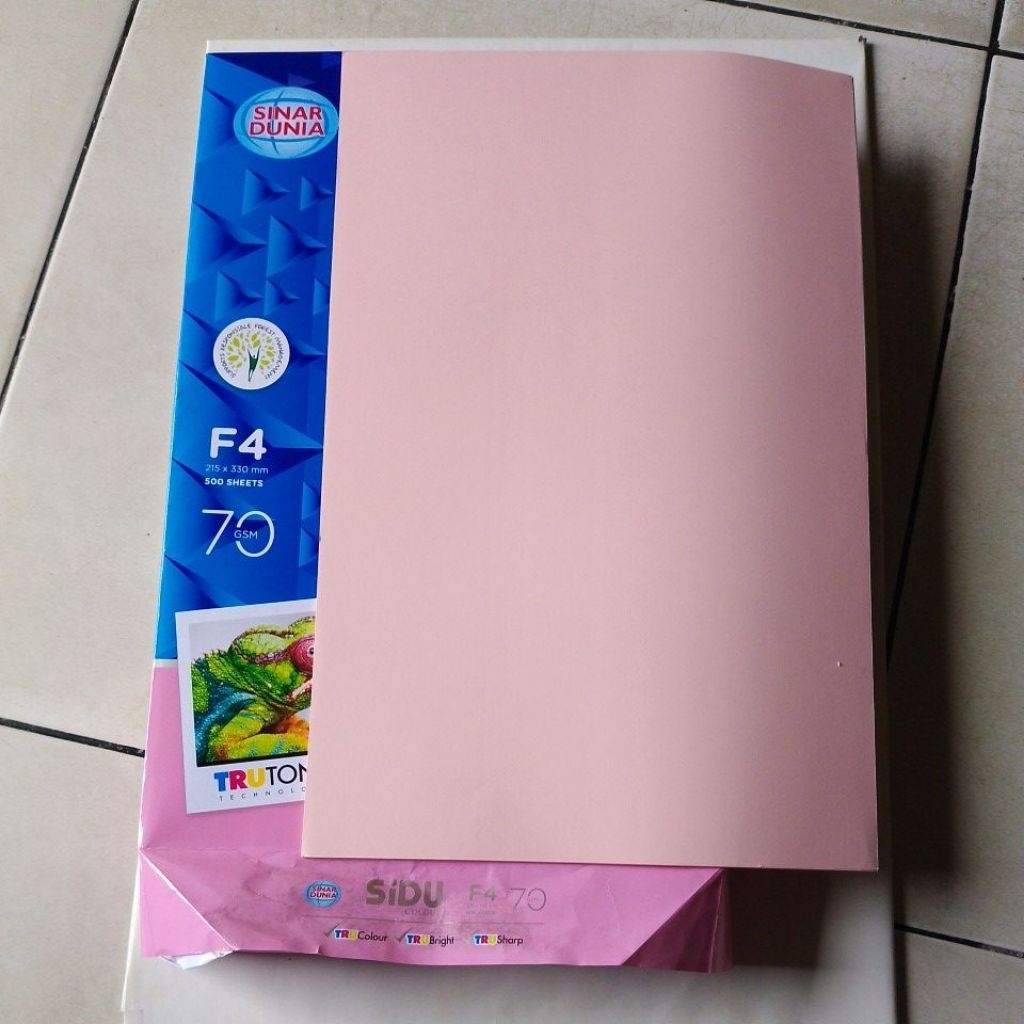 

( 100 lembar ) Kertas HVS Warna SIDU F4 70gsm