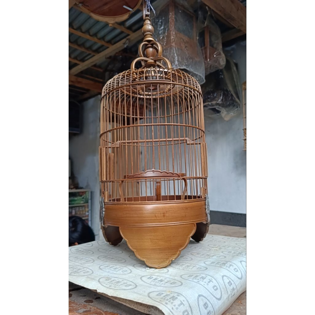 sangkar cungkok bambu lokal model tinggi