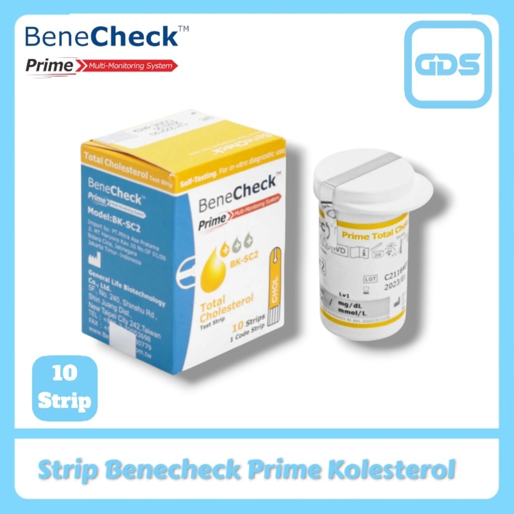 Strip Benecheck Prime  Kolesterol  Test Strip Kolestrol Benecheck Prime
