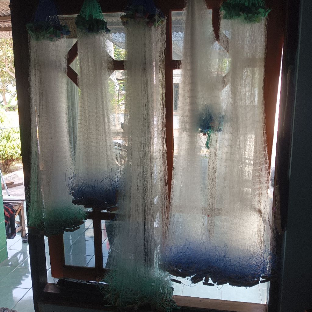 JARING IKAN ~ SIAP PAKAI ~ SENAR 0.15 ~ PANJANG 15 METER