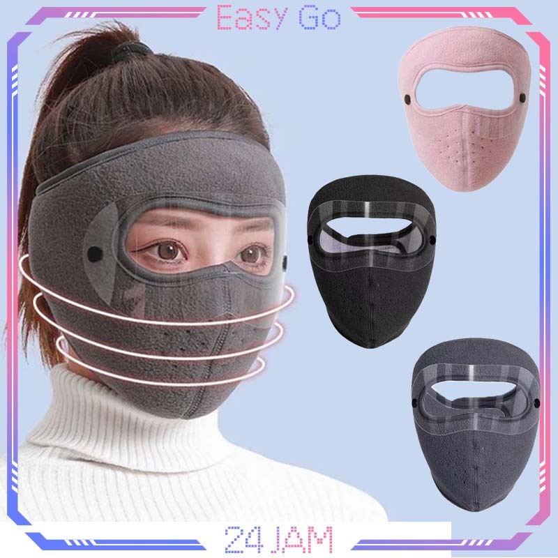 Full Face Masker Masker Pelindung Wajah Full Masker Full Face Anti Uv Adjustable Masker Kacamata