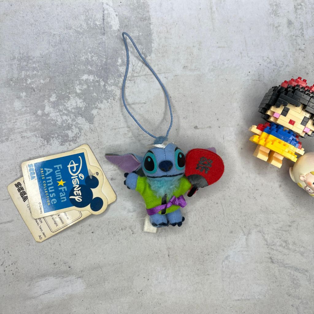 Gantungan Kunci Tas Boneka Stitch Kimono Disney Original New Tag