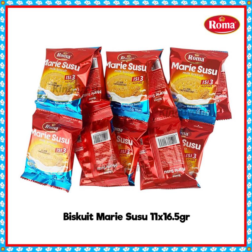 

Roma Marie Susu Renceng Isi 11 Sachet (@3keping) / Biskuit Marie Susu