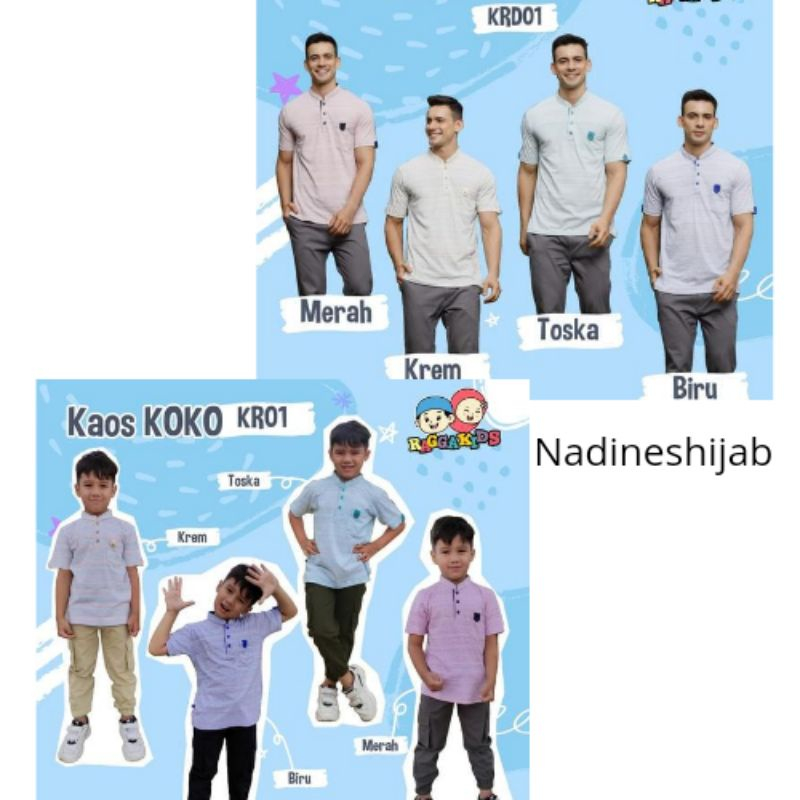 COUPLE KOKO KAOS RAGGAKIDS ANAK & AYAH