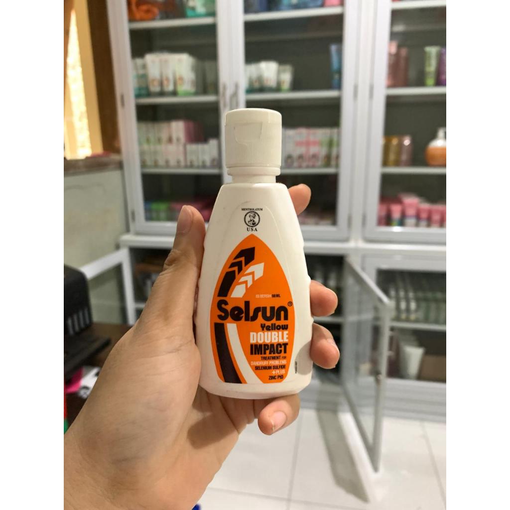 Selsun Yellow Double Impact Shampoo 60ml Selsun Yellow