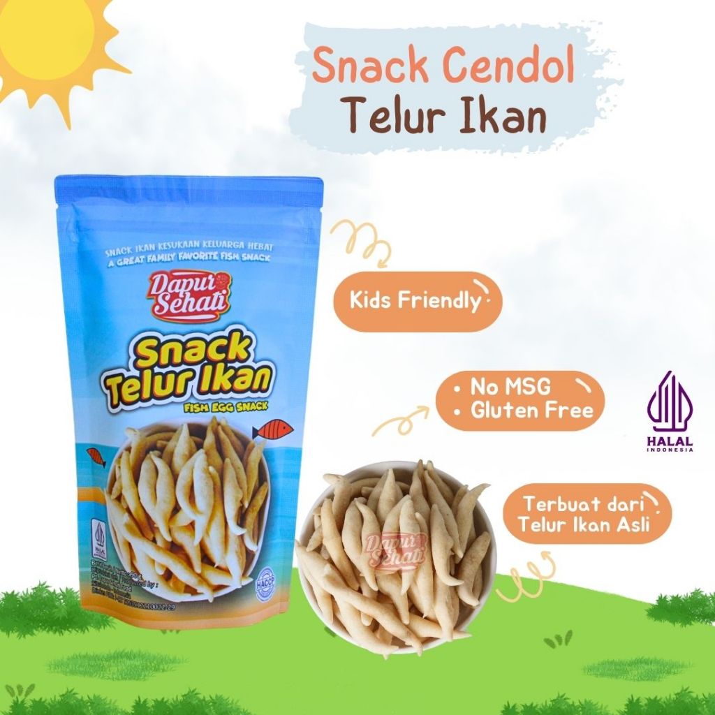 

Snack Telur Ikan Asli Dapur Sehati Telur Ikan Asli Tanpa MSG Bebas Gluten 90gram
