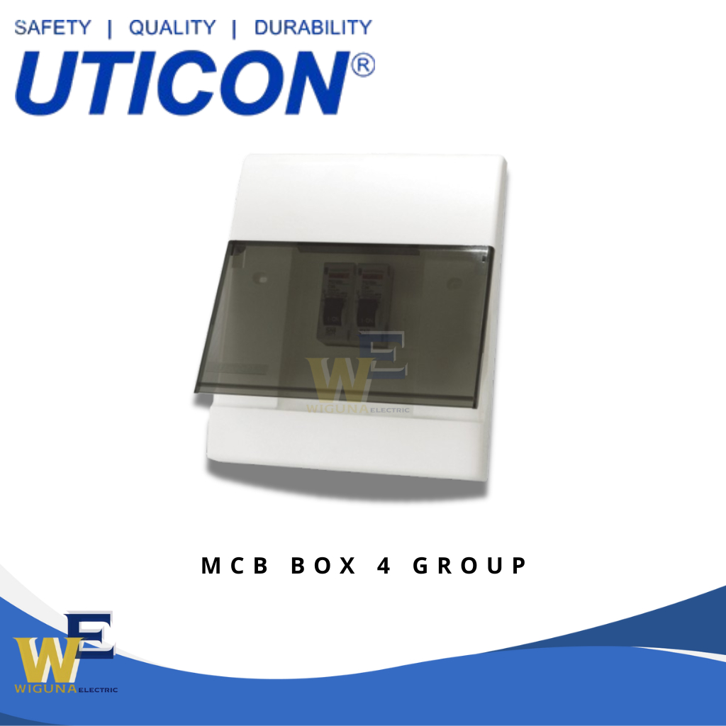 UTICON MCB BOX 4 GROUP MCB-1804 / MCB BOX 8 GROUP MCB-1808  / MCB BOX 12 GROUP MCB-1812