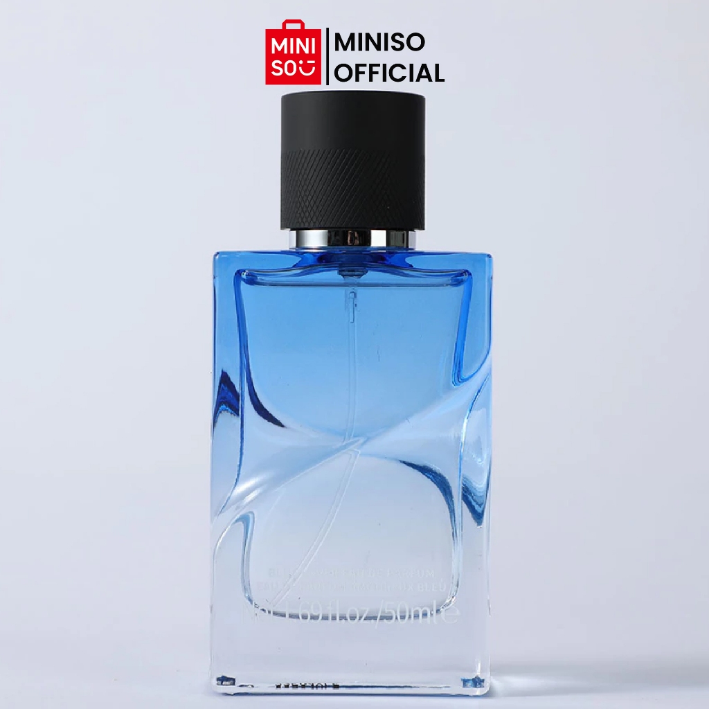 MINISO Parfum Pria BLUE LOVER EDP Minyak Wangi 50ML BPOM Farfum Wangi Tahan Lama Hadiah untuk Valent