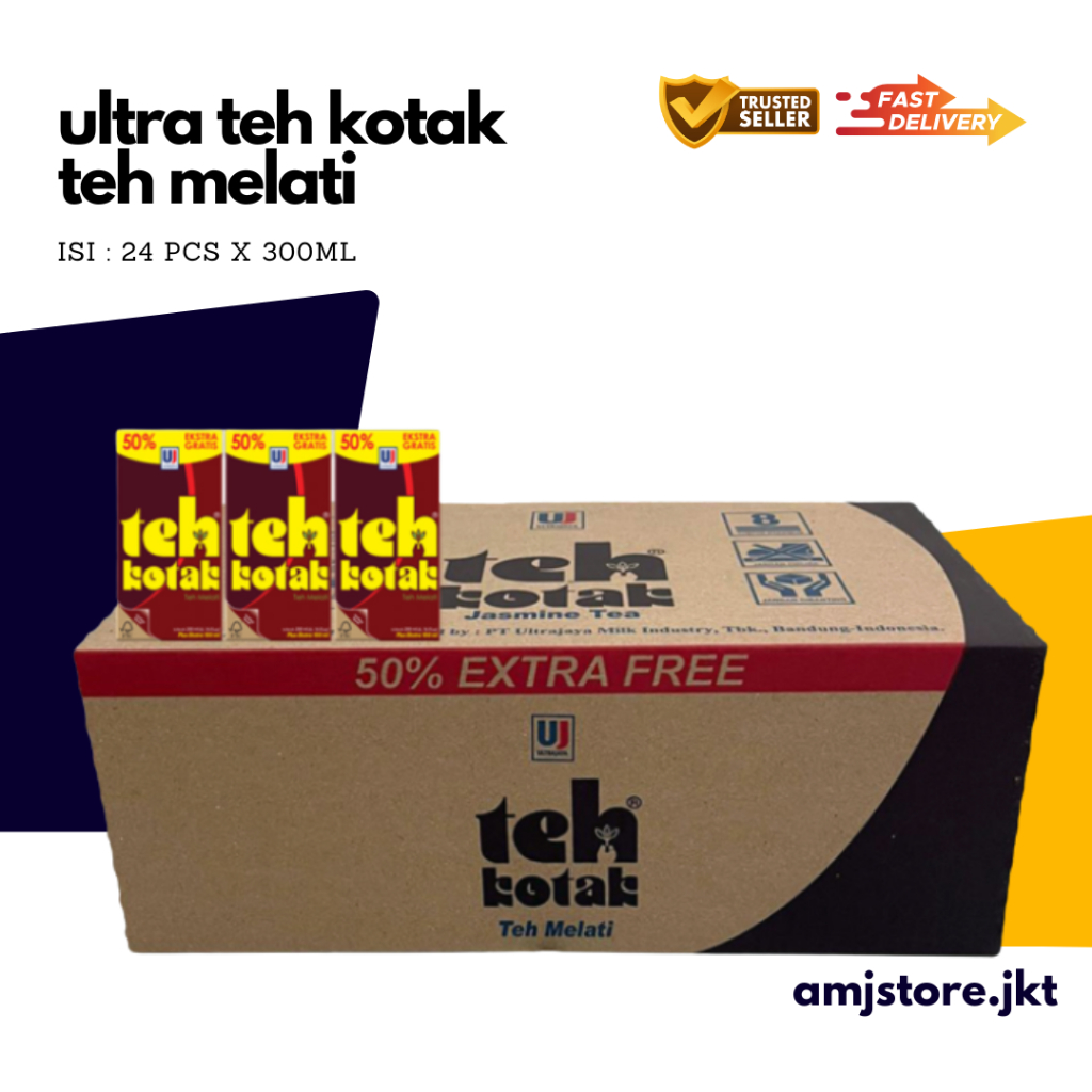 

Ultra Jaya Teh Kotak Jasmine regular [200 mL+100ml / 1 Box]