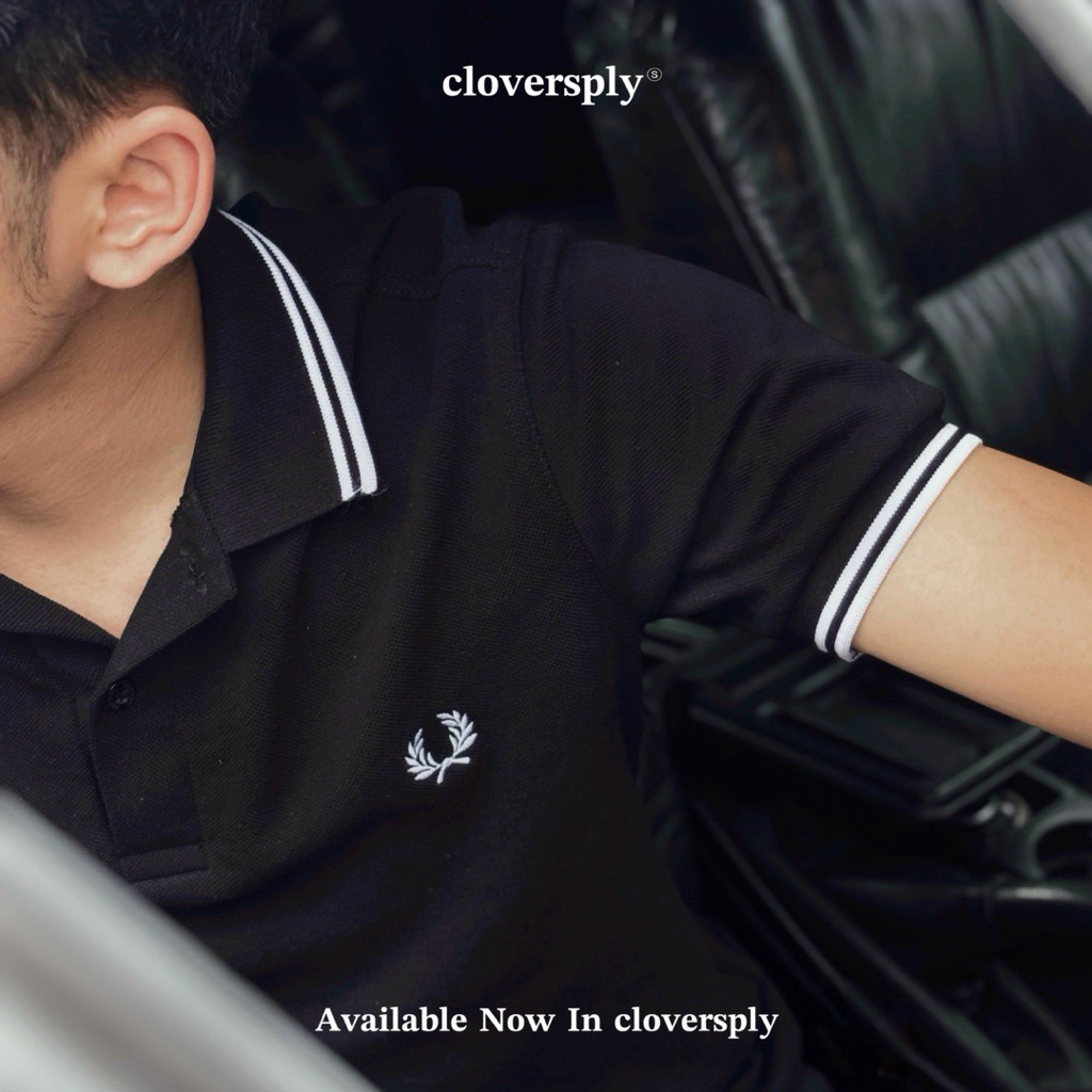 FRED PERRY POLO SHIRT ‘BLACK & WHITE’