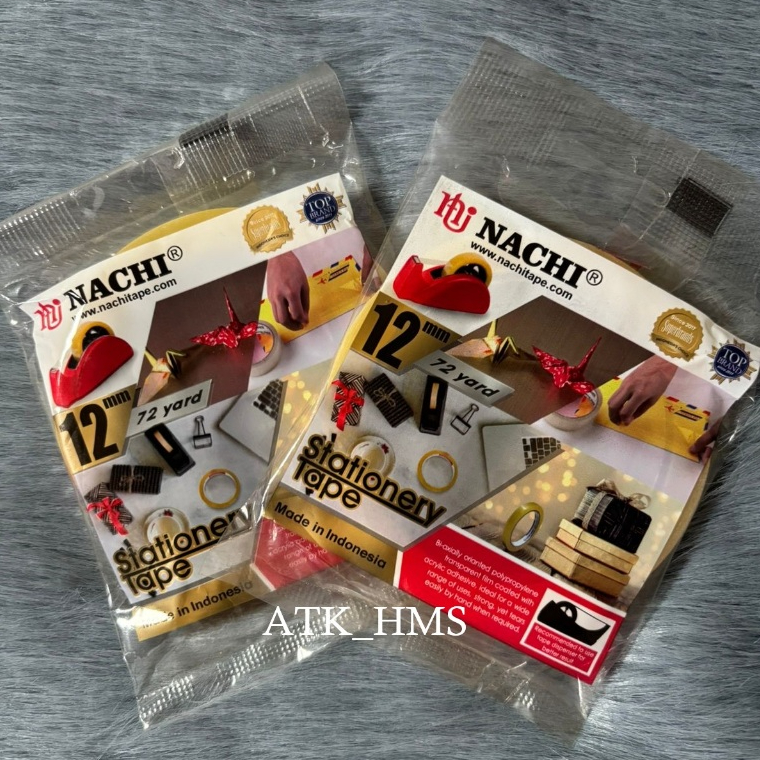 

Selotip / Solasi / Stationery Tape Nachi Tape 12 mm x 72 yard