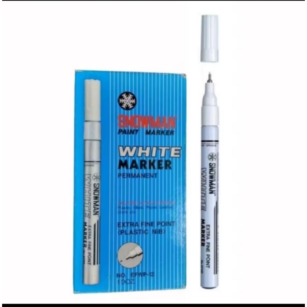 

Spidol Snowman Paint Marker Extra Fine EFWP-12 Ujung Lancip (1 Pack)