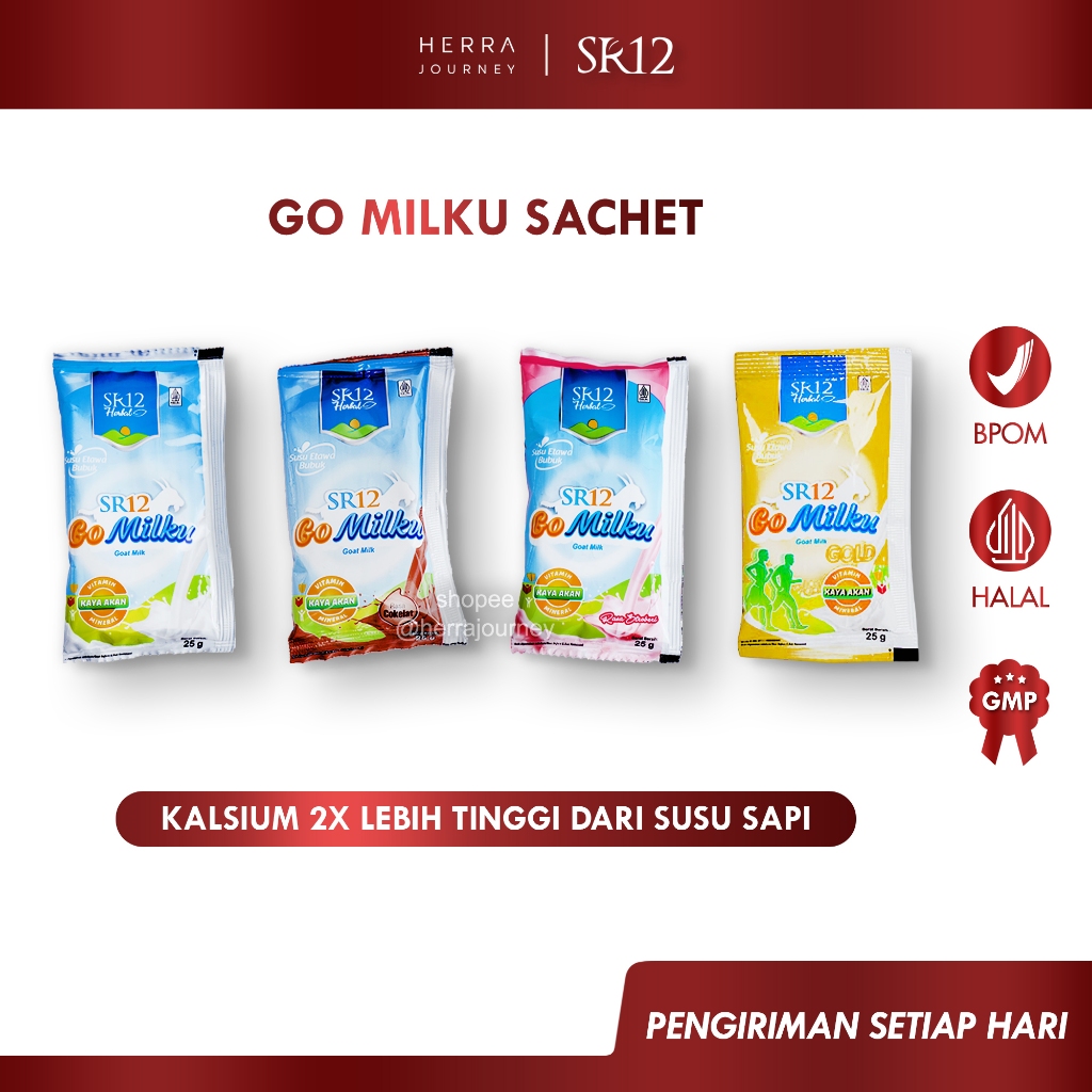 

SR12 - Go Milku All Varian Sachet (Susu Kambing Etawa Original / Coklat / Strawberry / Gold)