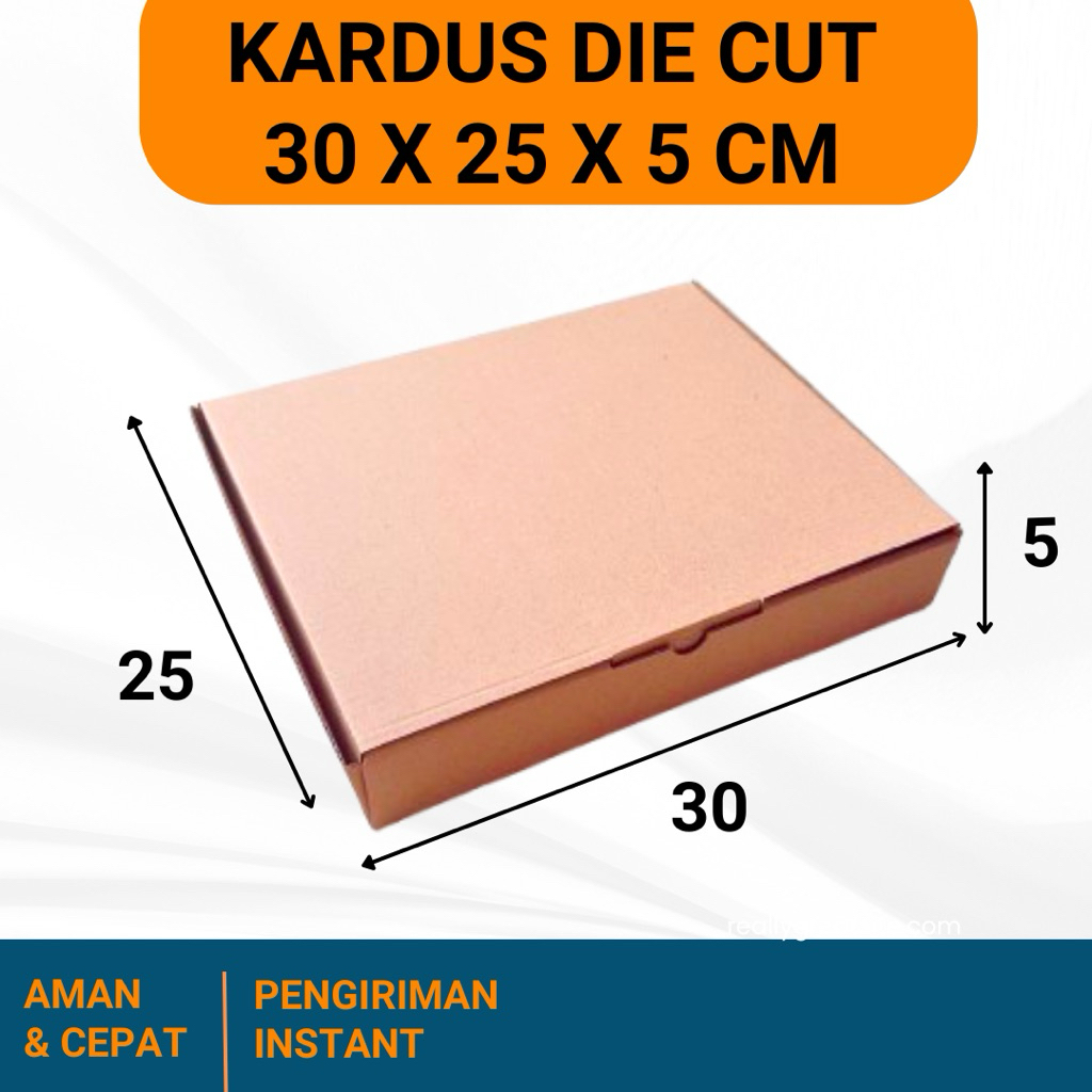 

KARDUS 30x25x5 cm / BOX KARTON CORUGATED DIE CUT E-FLUTE
