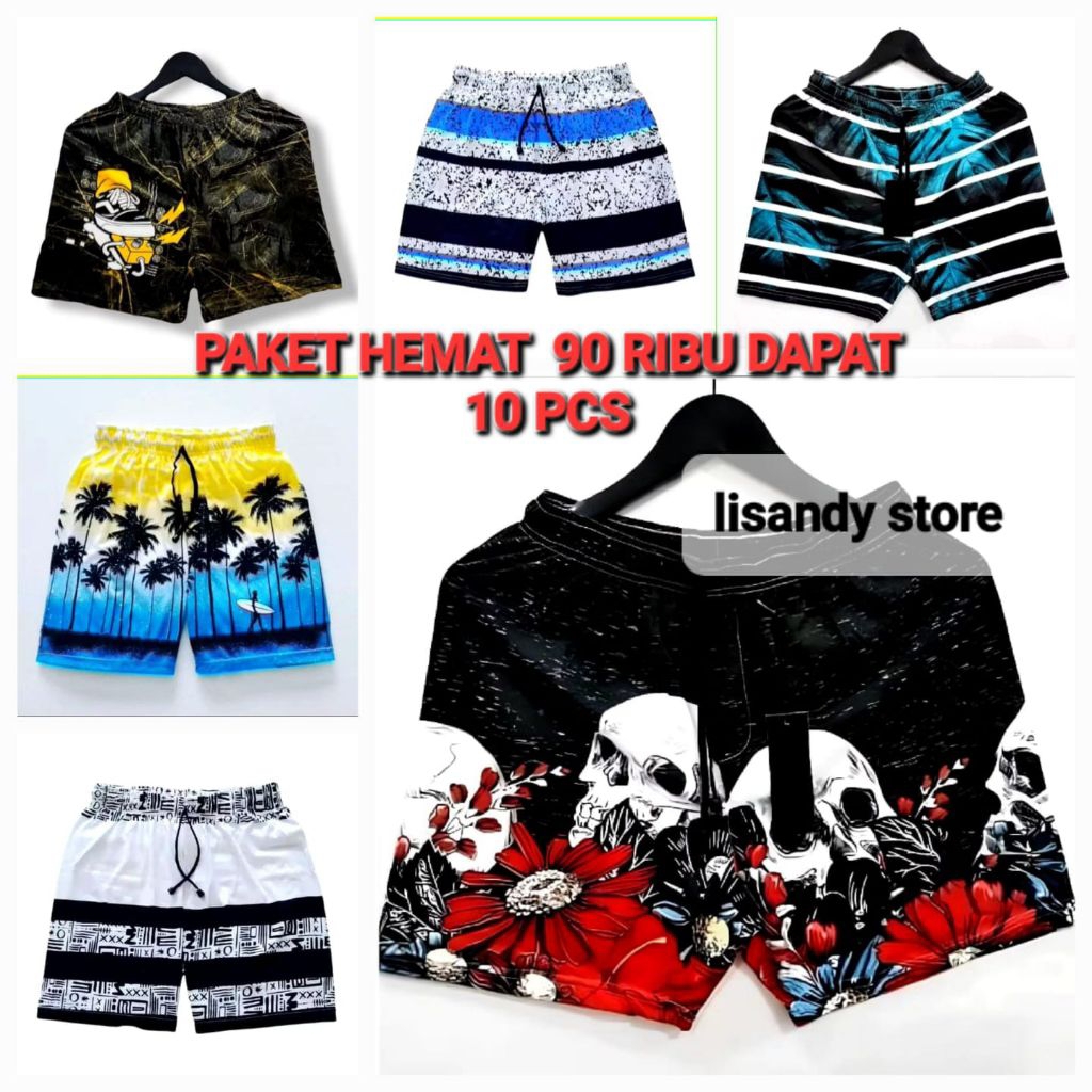 Boxer Pria Wanita Nyaman Adem || Celana Pendek Boxer Distro Dewasa || Kolor Boxer Pendek 100 ribu Da