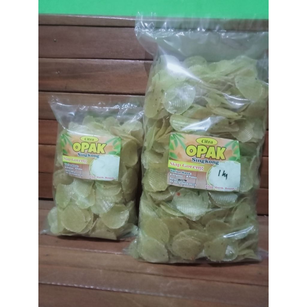 

opak singkong mentah siap goreng