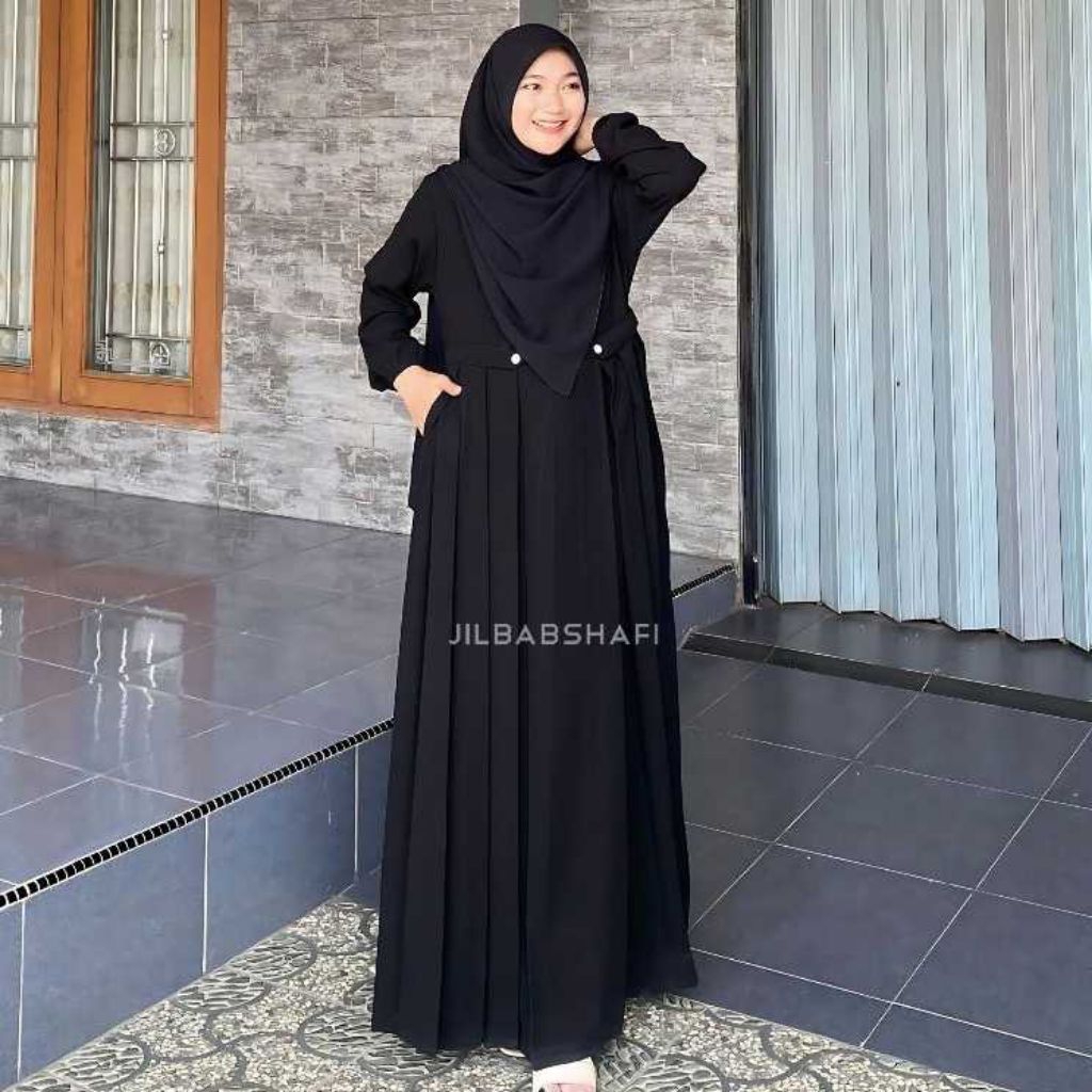 PL GAMIS HITAM POLOS