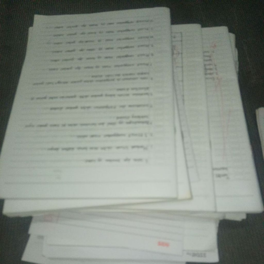 

buku tulis bekas ada tulisan nya