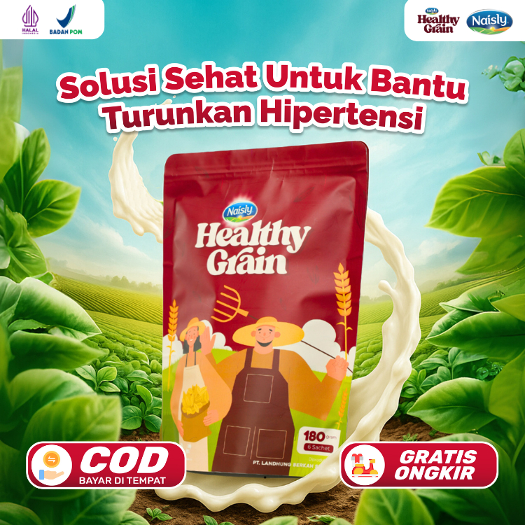 

HealthyGrain Minuman Oat Sehat untuk Bantu Mengontrol Tekanan Darah Tinggi 1 Pouch