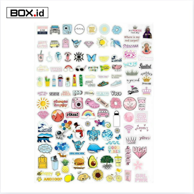 

Stiker Pack Pixel Art Aesthethic Waterproof untuk Sticker Buku Journal Casing HP