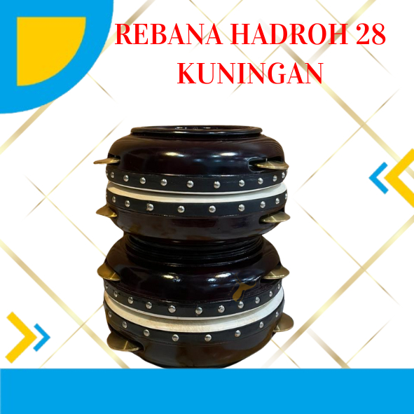Rebana Hadroh 28 cm Kayu Mangga Kencer Kuningan Suara Nyaring - Rebana Qasidah Marawis