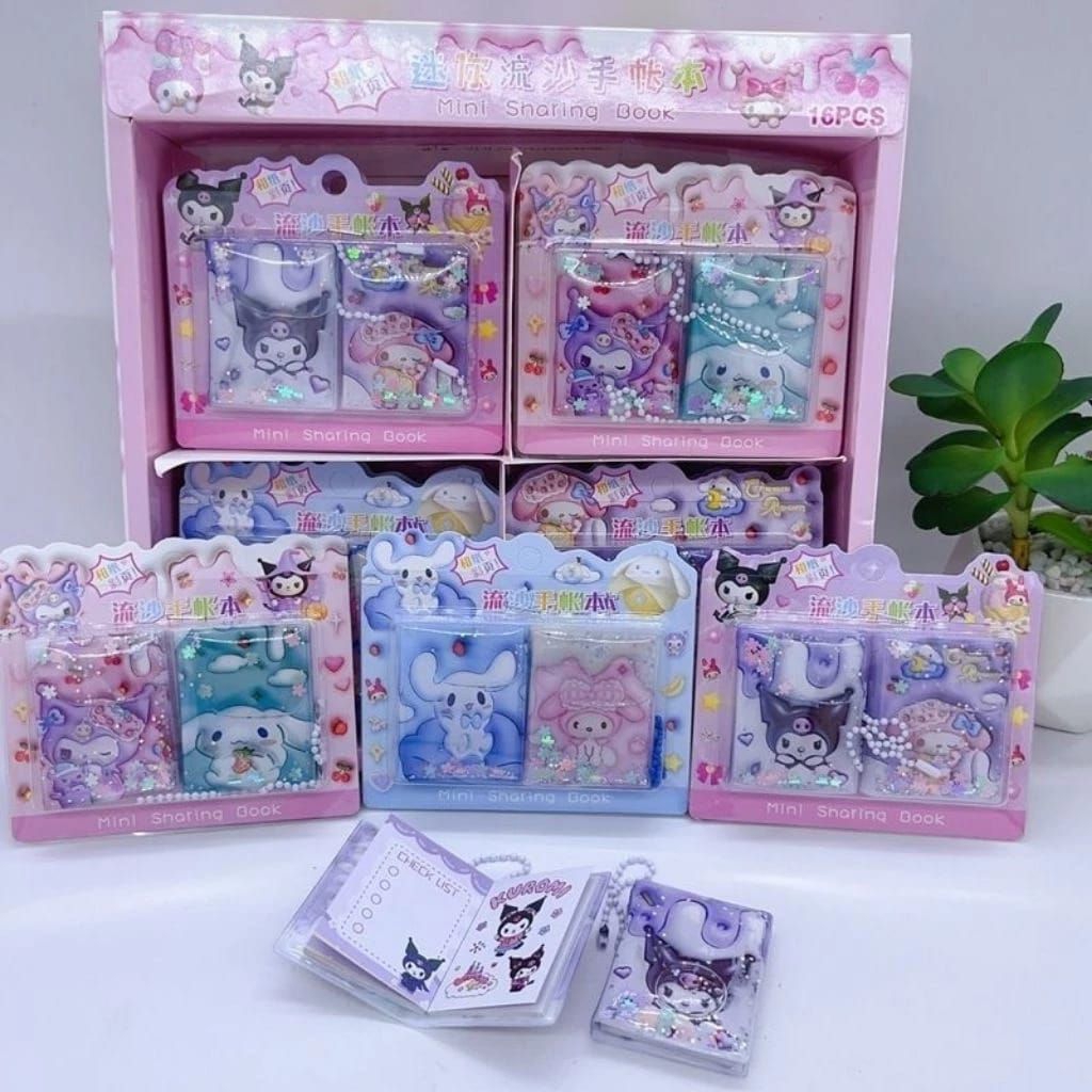 

Notebook mini Isi 2 pcs Mini Book Karakter lucu Set Isi 2pcs