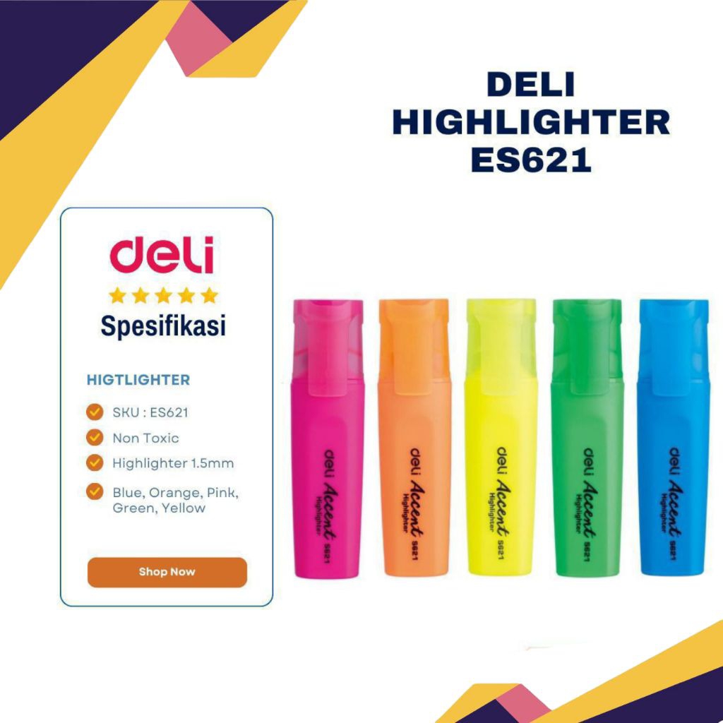 

Highlighter deli S621 stabilo