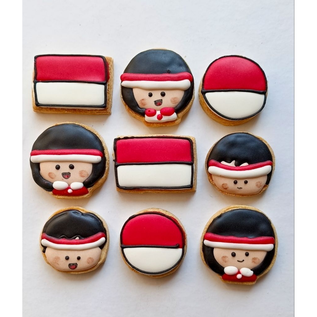 

Cookies Hias 17 Agustus – Kue Hias Merah Putih Lucu | Hampers Kemerdekaan | Snack Souvenir Lomba 17an | Hampers 17 Agustus