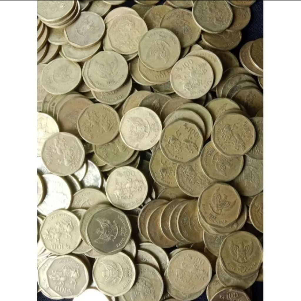 Uang koin kuno 100 rupiah karapan sapi