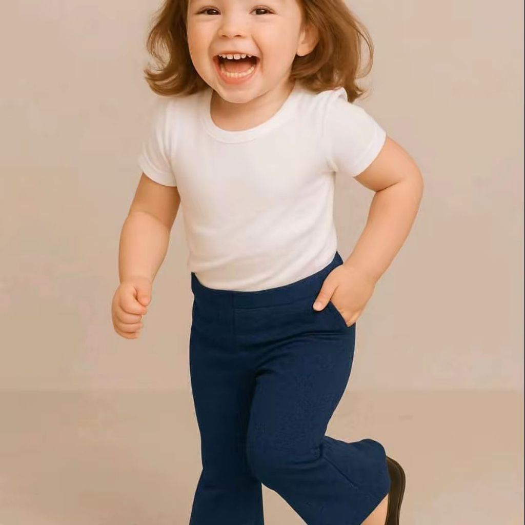 celana cutbray anak perempuan scuba usia 1-6 tahun