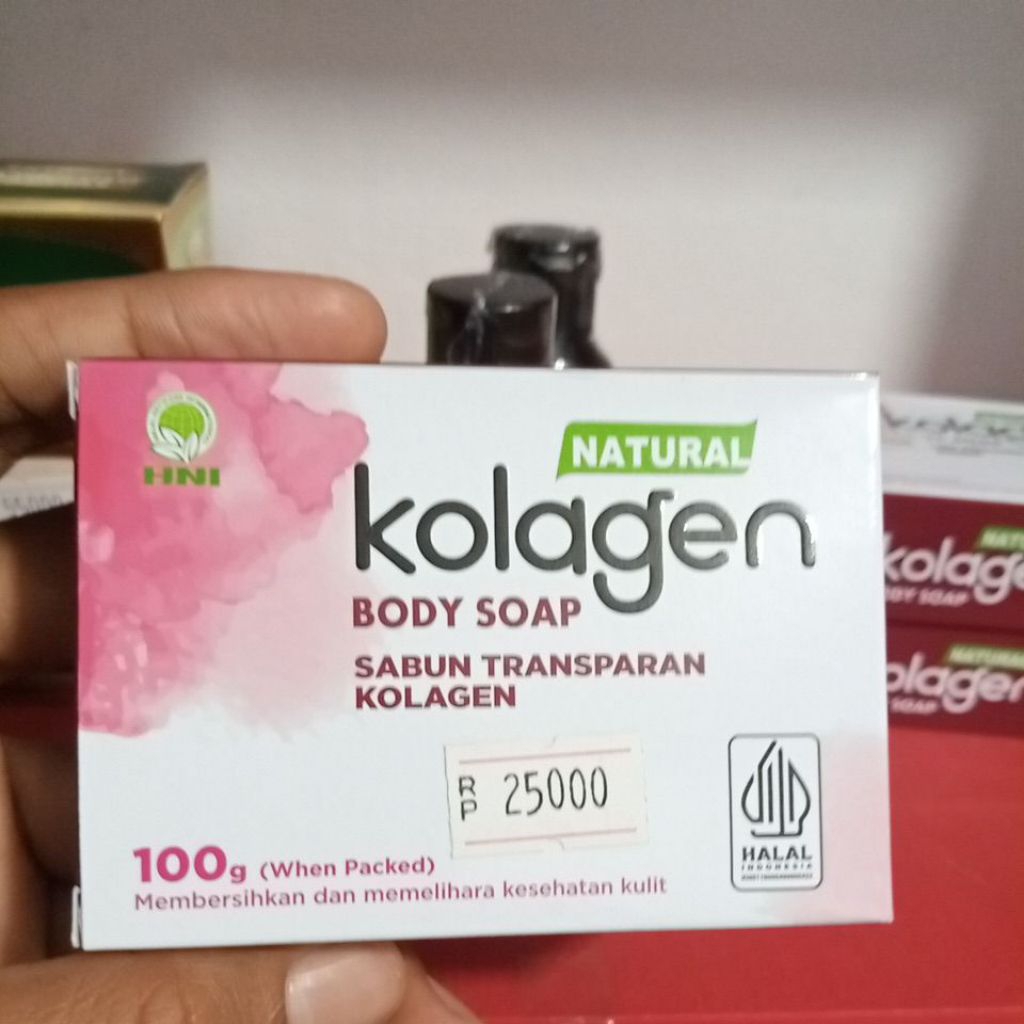 (KHUSUS BATAM) Sabun Transparan Kolagen HNI Body Soap Natural
