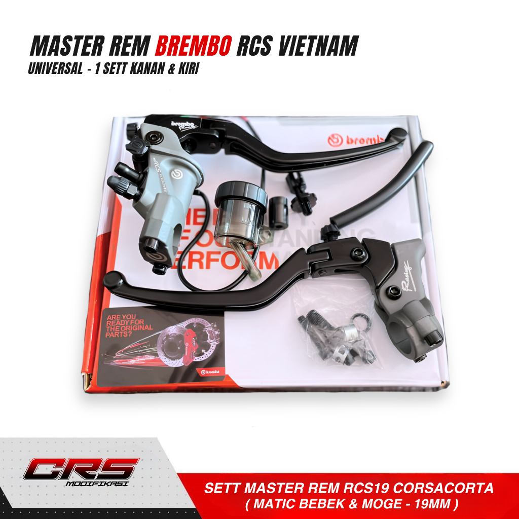 MASTER REM BREMBO RCS 19 CORSA CORTA VIETNAM UNIVERSAL NINJA CRF KLX FU VIXION VARIO BEAT MIO SCOOPY