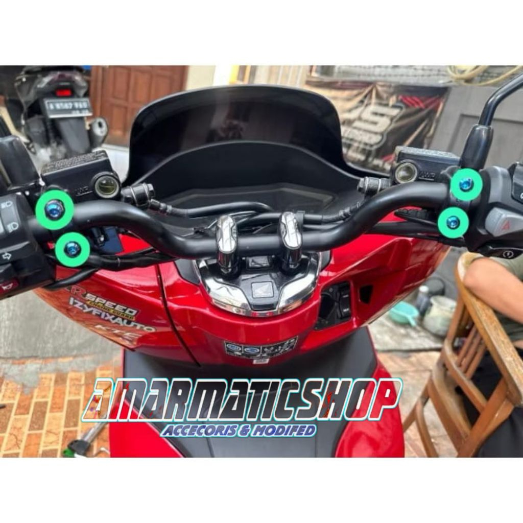 baut titanium dudukan stang Scoopy Fino pcx nmax universal madein Vietnam 4biji