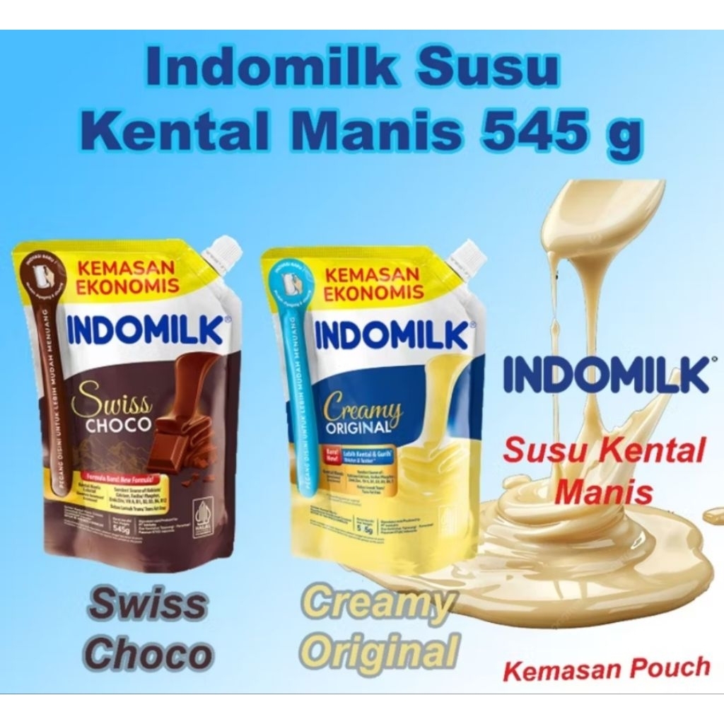 

TERMURAAAHHH Susu INDOMILK Pouch/Susu Kental Manis/545gr