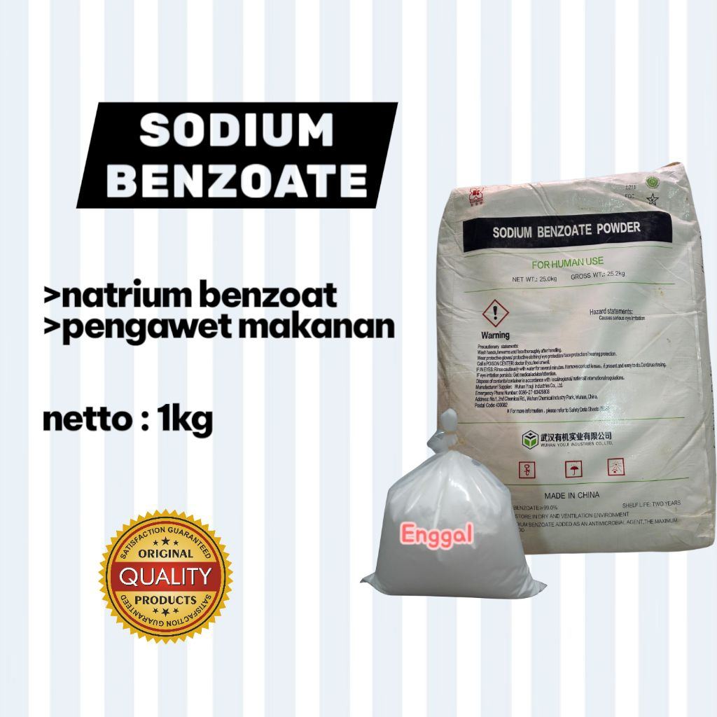 

SODIUM BENZOATE POWDER/NATRIUM BENZOATE/PENGAWET MAKANAN @1kg