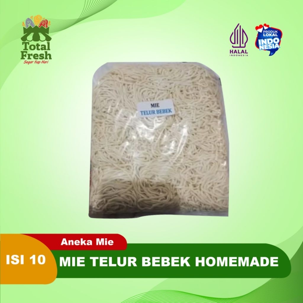 

Mie Telor Bebek Mie Bangka 1 Kg isi 10