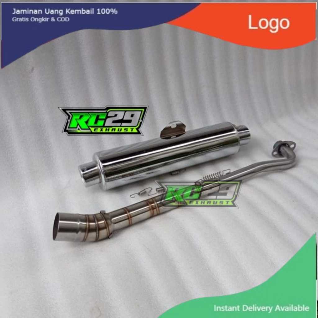 SUZUKI EXHAUST 51MM CANISTER TUBE TYPE 1SET for xrm wave smash raider j 100 115 fury 125 rusi dl125 