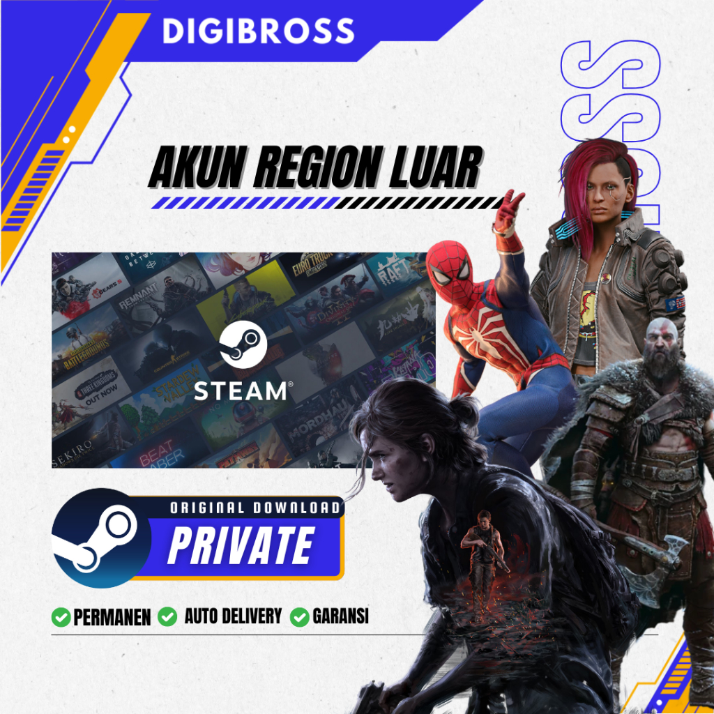 AKUN STEAM FRESH REGION LUAR / STEAM ACCOUNT ALL REGION Fresh New