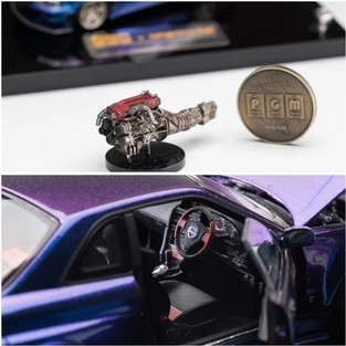 NEW ORIGINAL 100% 1/43 PGM NISSAN GTR R34 Z-TUNE PURPLE
