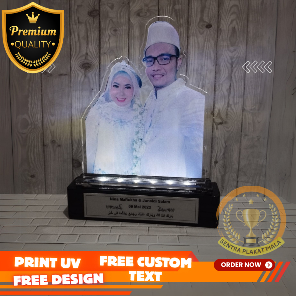 TERLARIS... Plakat Lampu LED| Plakat Lampu Custom| Plakat Pernikahan| Plakat Akrilik