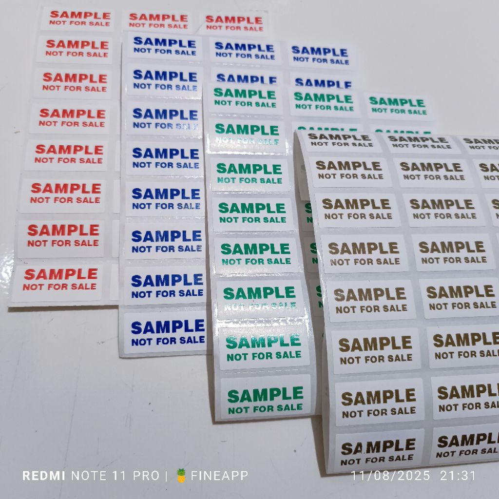

Sticker Segel Angpao Amplop Paper box Kemasan Sample not For Sale Stiker Botol