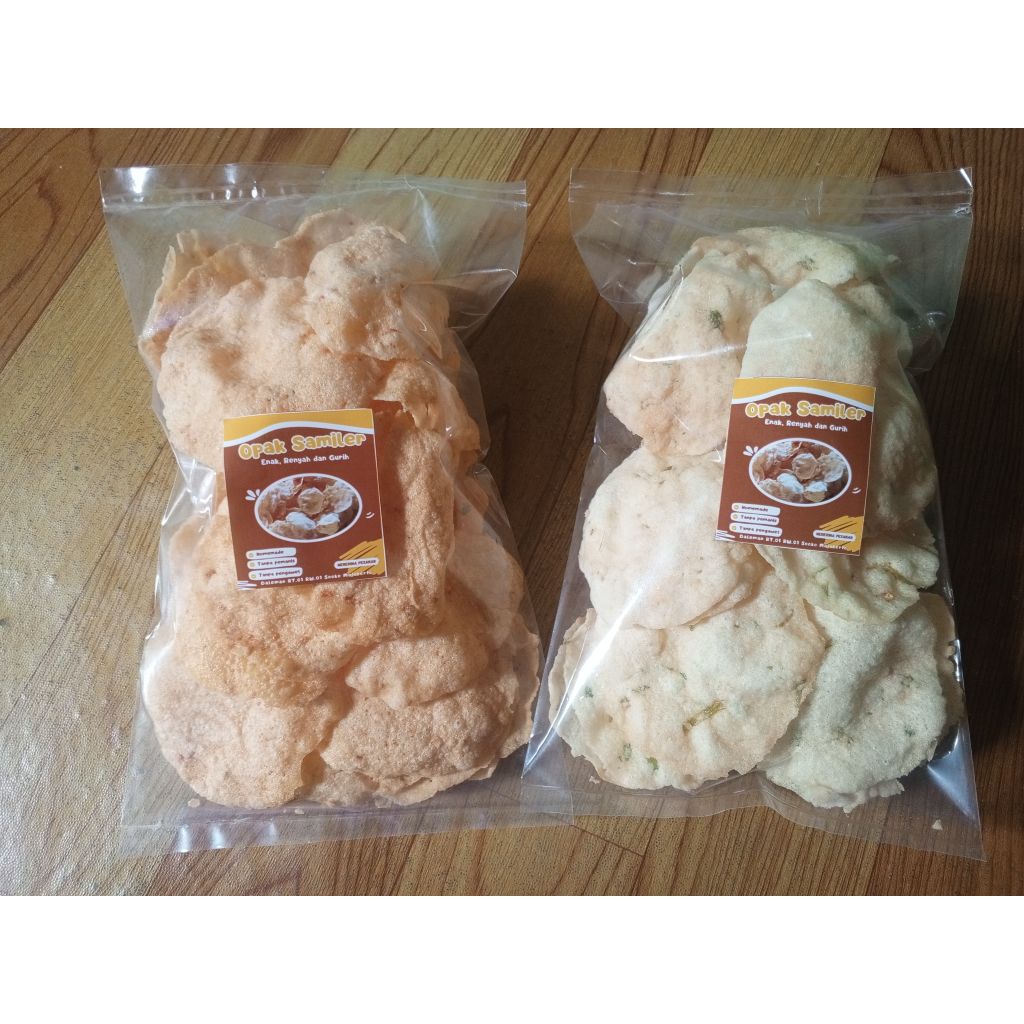 

Opak Samiler Goreng Matang siap makan