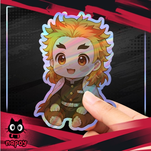 

Stiker Hologram Anime Demon Slayer Baby Rengoku