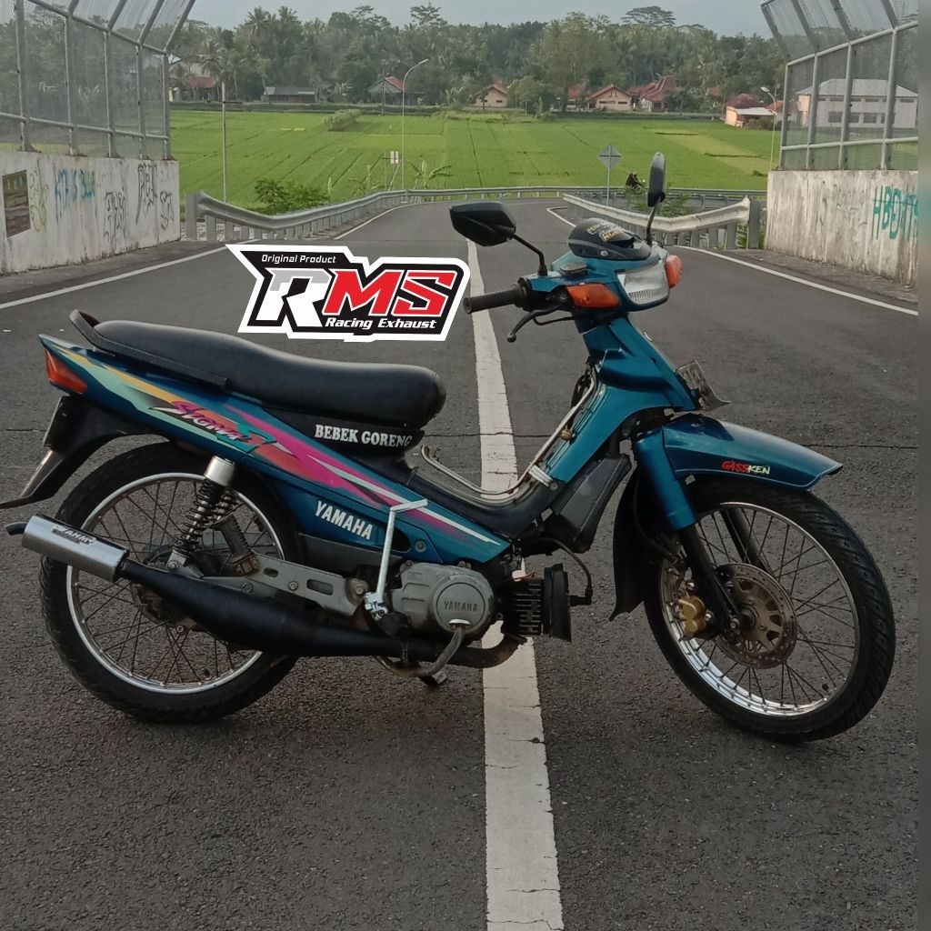 knalpot motor sigma cat hitam standar Racing