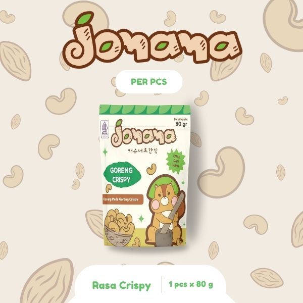 

Jomama - Kacang Mede Goreng Rasa Crispy 80gr Snack Cemilan Jajanan Kacang